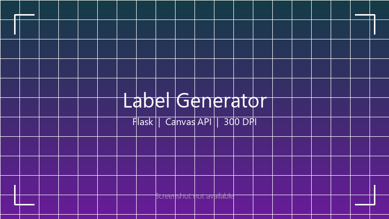 Label Generator screenshot