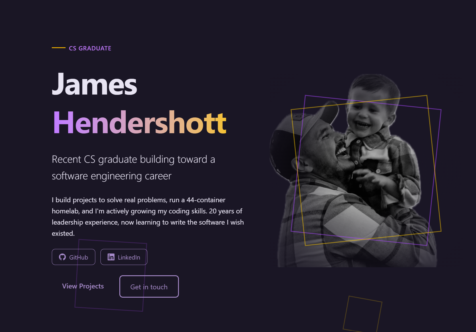 Digital Portfolio (This Site) screenshot